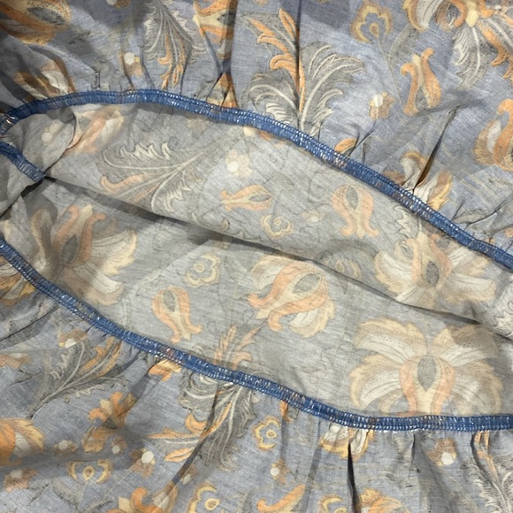 Zara | NWOT: Woman’s Floral Print Ruffle Peplum Style Shirt - Size Small - Picture 8 of 12